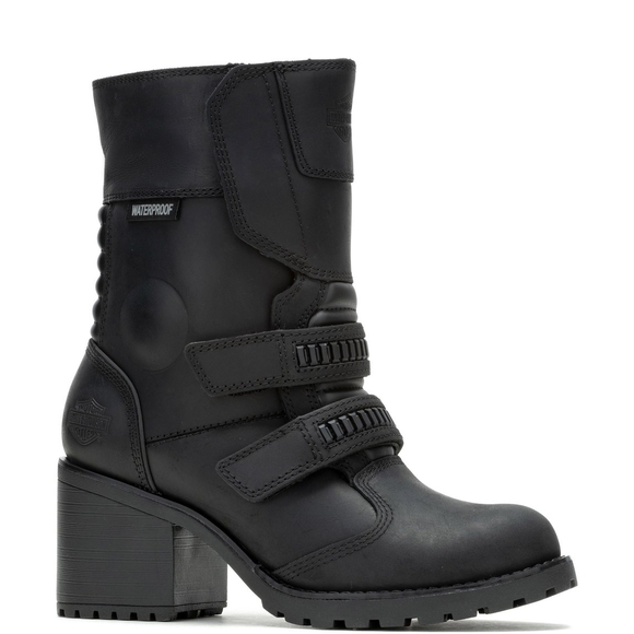Harley-Davidson Women's Black Leather Boots - Picture 4 of 9